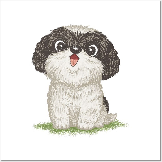 Shih Tzu happy Wall Art by sanogawa